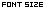 �t�H���g�T�C�Y